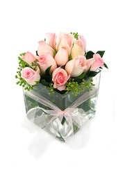 Pink Rose Vase
